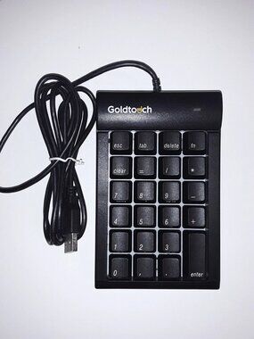 Goldtouch GTC-MACB USB Wired Numeric Keypad Black - Very Good Condition WORKS ✅